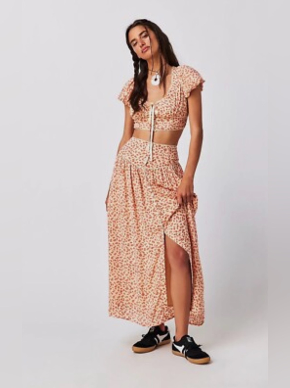 Free People easy to love skirt set